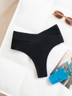 S - XL High Waist High Leg Cut Bikinihose Damen Bademode Weibliche Bademode Brasilianische Tanga Höschen Unterwäsche K7095