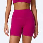 Hearuisavy Damen Yoga Shorts Sommer Soft Buttock Lift Gym Leggings High Waist Sport Shorts Damen Running Workout Shorts Female