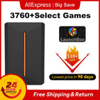 3760+ 3D/AAA Spiele für PS4/PS3/PS2/Switch/WII/WIIU/N64/DC Etc. Tragbare 500GB Launchbox Externe Gaming-Festplatte für Windows PC