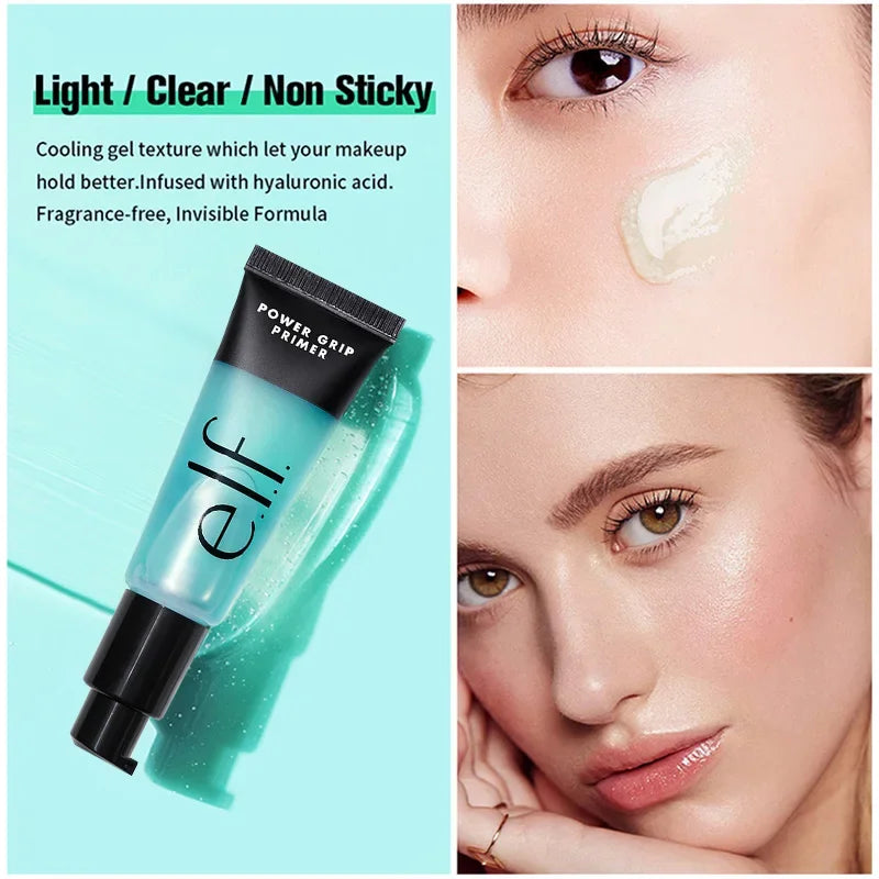 Elf Makeup Base Gel Primer 24ml für trockene Haut – stark feuchtigkeitsspendend, kein Abrollen & natürliches Finish, feuchtigkeitsspendende, leichte Formel