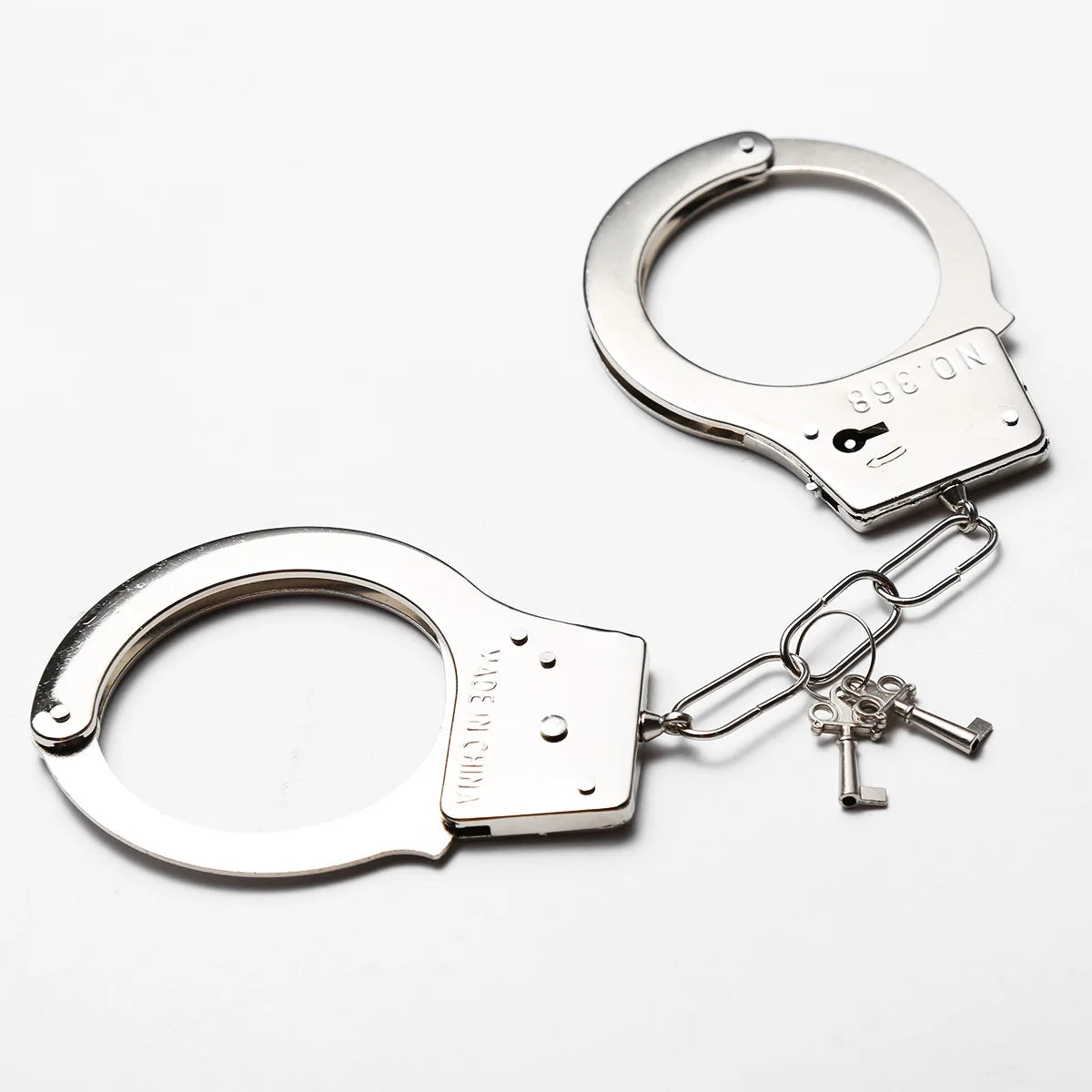 DUTRIEUX Edelstahl Handschellen BDSM Fesselset Verstellbare Metallfußfesseln Kette Fetisch Fesseln Sexspielzeug für Paare