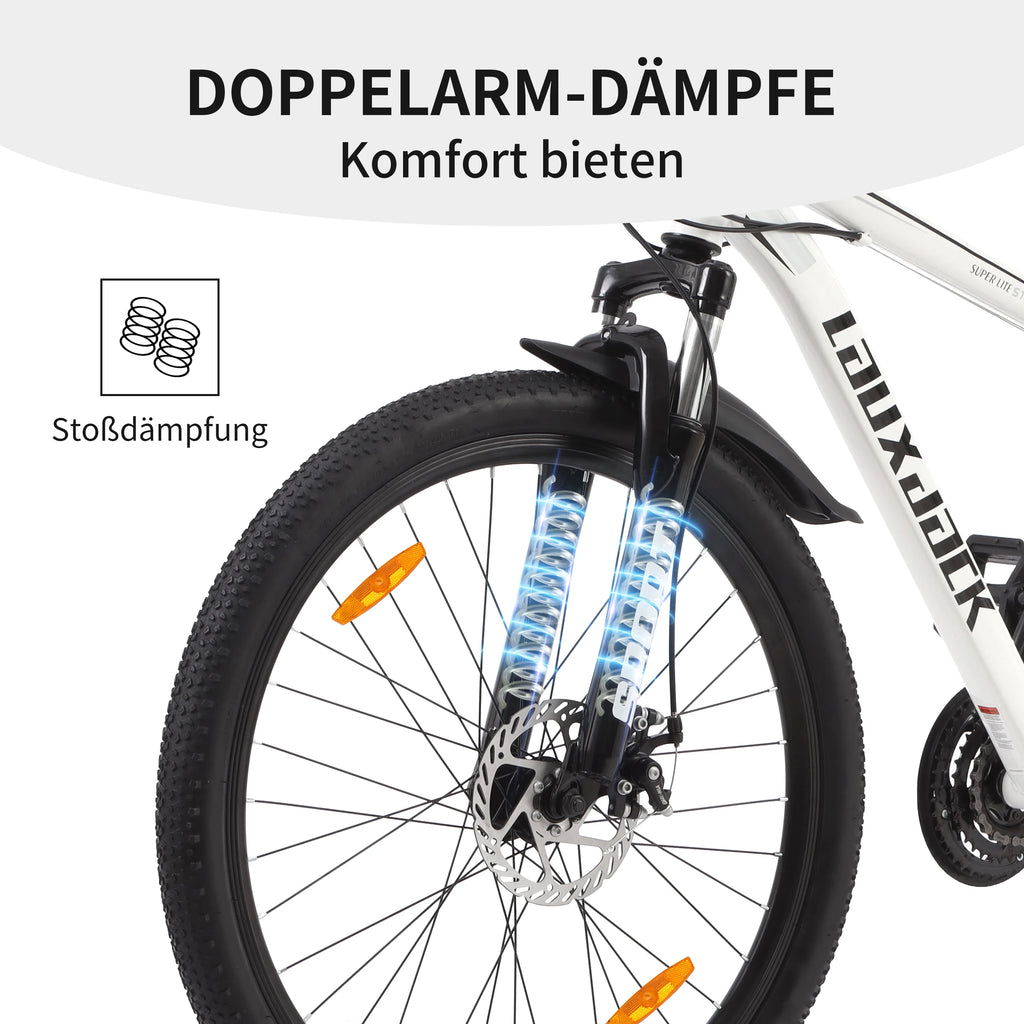 Vankel 27,5 Zoll Mountainbike für Erwachsene, 21-Gang-Schaltung, Dual-Scheibenbremsen, All-Terrain-Fahrrad für Herren & Damen Fahrradgeschenke