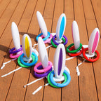Aufblasbares Hasenohren-Ringwurfspiel Partyspiele Kinder Feiertags-Geburtstagsaktivität Soziales drinnen und draußen Eltern-Kind-Interaktionsspielzeug