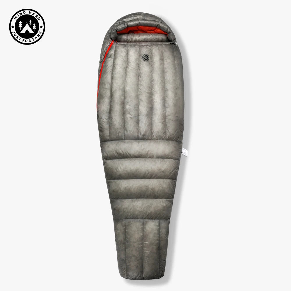 AEGISMAX Wind Hard Dusk Upgrade 7D Nylon DWR 800FP Ultra Dry Daune Pro Ultraleichter Schlafsack für Camping und Wandern für Damen und Herren