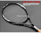 Hochwertiger Tennisschläger aus Carbon-Aluminiumlegierung, besaitet, für Erwachsene, 4-1/4 Zoll Griffstärke, inklusive Schlägertasche, für Herren und Damen