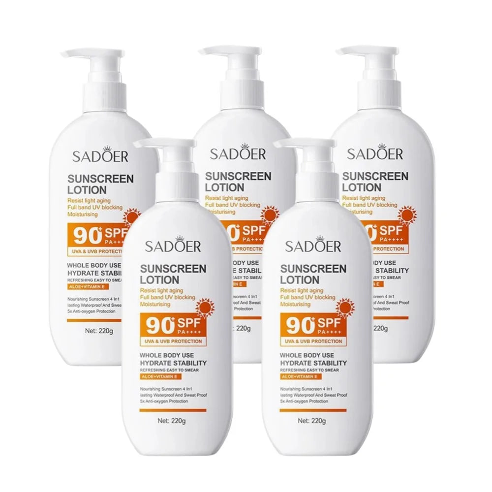 SPF90 PA+++ UVA/UVB Sonnenschutz für den ganzen Körper Anti-Aging Erfrischende Sonnencreme Aloe Vitamin E UV-Schutz Sonnenblocker