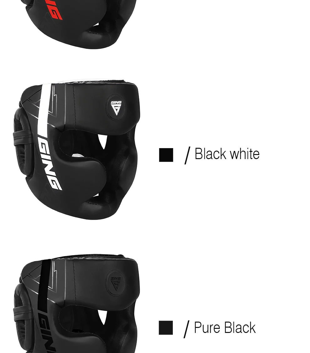Boxhelm MMA Sicherheit Freikampf Kopfschutz Protektoren Erwachsene Kinder Training Kopfbedeckung Muay Thai Kickboxen Vollhelm