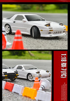 Skymaker AE86 Modell LD1801 RX-7 FC LD1802 1:18 RC Drift Car 1/18 2.4G Fernbedienung ESP Gyroskop LED Mini RC Rennwagen Spielzeug