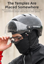 ROCKBROS Radmützen Vollgesichtsmaske Winter Atmungsaktiv Winddicht Fleece Fahrrad Halswärmer Schal Maske Skifahren Motorrad Fahrradmütze