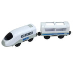 Holzzugspielzeug Zugstrecke Magnetischer Satz Elektrische Lokomotive Druckguss-Modellauto Passt auf alle Holzmarken Schienen für Kinder