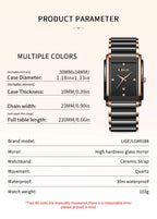 LIGE Mode Elegante Damenuhr Japanisches Uhrwerk Keramikarmband Luxus Damen Armband Quarzuhren Geschenke Reloj Mujer