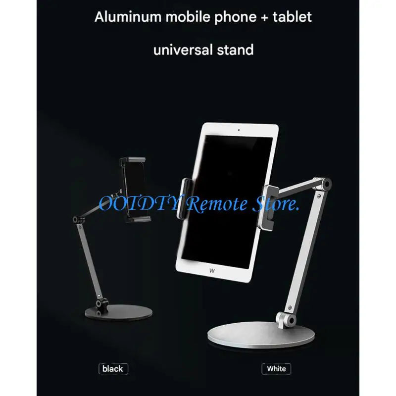 Heavy Duty Aluminum Tablets Stand With Rotating Base Ergonomic Support For Watching Movie And Reading Books