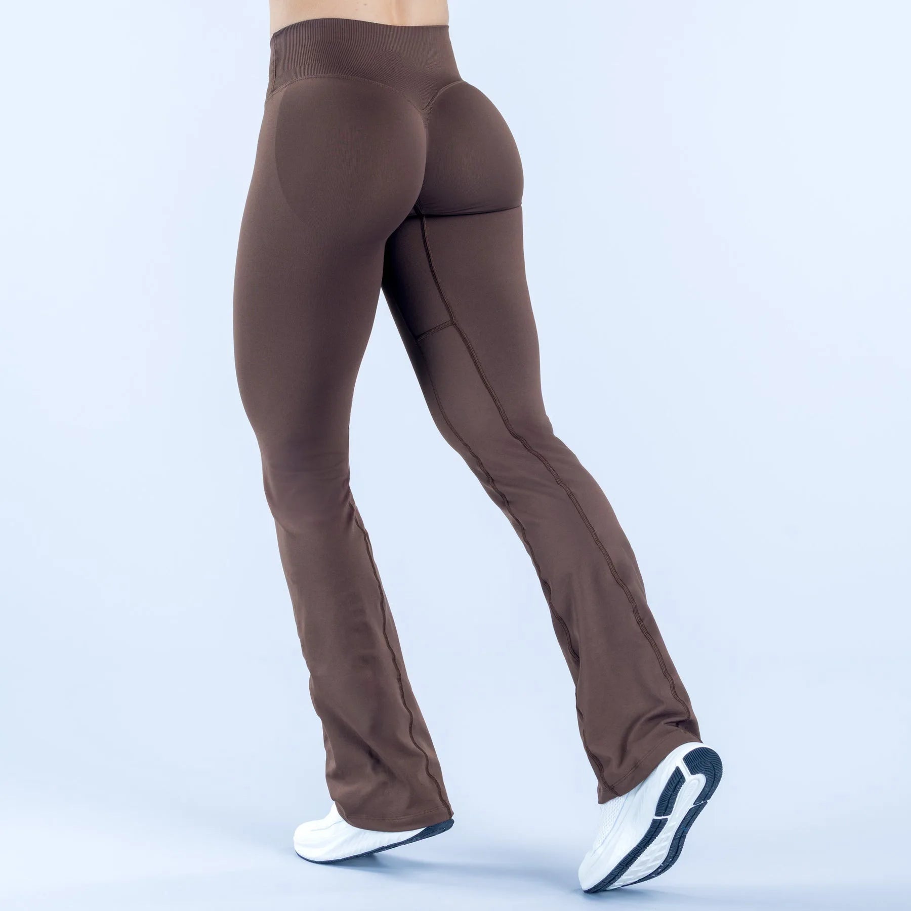 NCLAGEN Vision Flares Damen Fitnessstudio Fashion Yogahosen mit überkreuzter Vorderseite, hoher Taille, nahtlosen Sport-Leggings, Fitness-Hosen mit weitem Bein