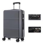 YONSLY Hartschalenkoffer 20/24/28 Zoll mit TSA-Schloss YKK-Reißverschluss 4 leise 360°-Rollen Netzfach Trolley Rollgepäck Handgepäck Koffer für Geschäftsreisen, Urlaube, Familienausflüge und Wochenendtrips