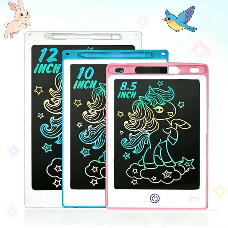 8.5/10/12 Zoll LCD Schreibtafel Zeichenbrett Doodle Kreidetafel Lernspielzeug für Kinder Geburtstagsgeschenk Reisespiel