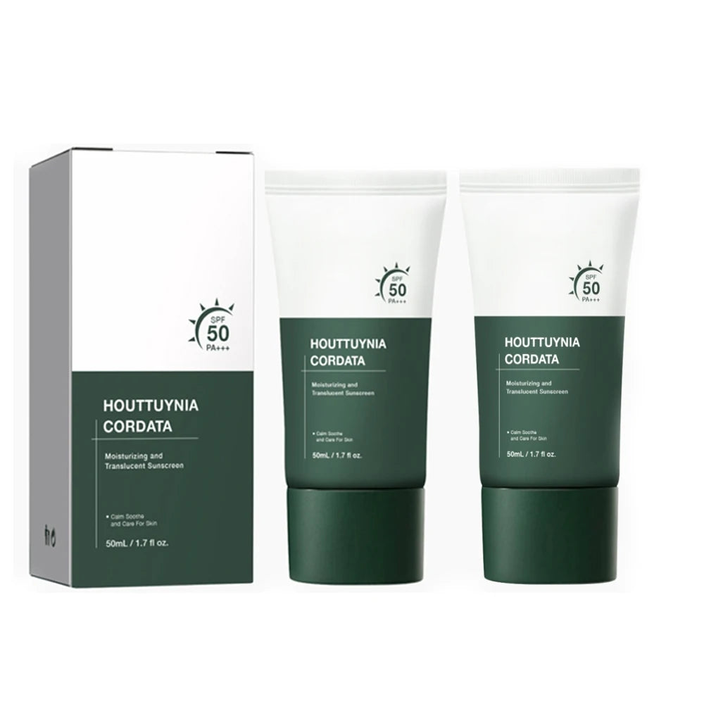 2/1 Stück LSF50+ Sonnencreme Centella Starker UV-Schutz Wasserbasierter Sonnenschutz Sonnenkörper-Sonnenblock Feuchtigkeitsspendende Hautpflege