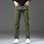 2026 98 % Baumwolle Elastische Baumwolljeans Herren Frühling Slim Straight Denim Hose Komfort Große Größe Koreanische Business Casual Hose