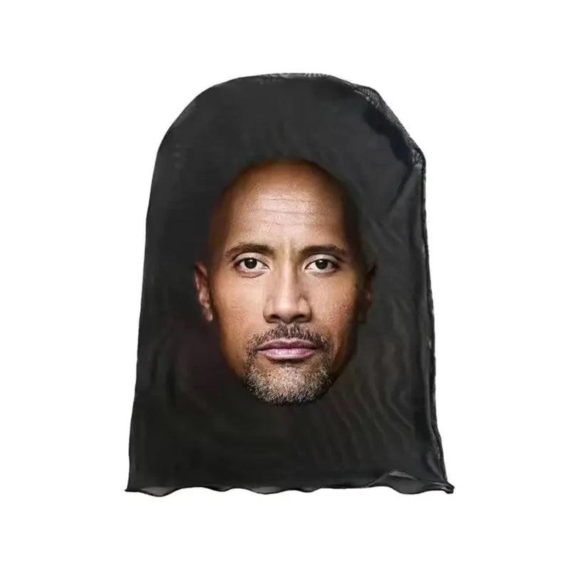 Neue 3D-gedruckte Kanye Maske Drake Elastisches Mesh Vollgesichtsmaske für Unisex Cosplay Kopfbedeckung Party Simulation Sturmhaube Mütze Kopfbedeckung