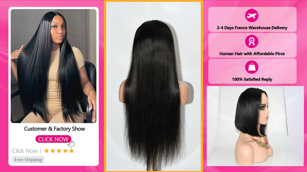 Clip-in Echthaar Extensions Brasilianisch Dick Glatt Clip-in Naturfarbe Clip-Ins Remy-Haar 22 24 26 28 Zoll für Frauen 120g/Stück