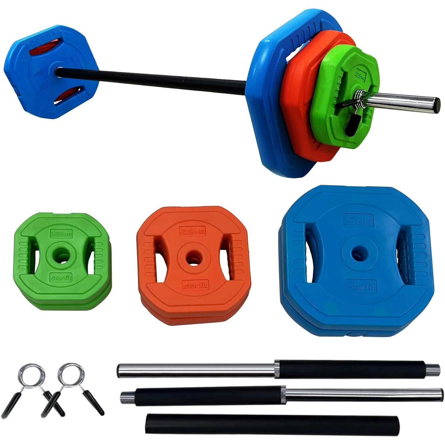 40lb /20kg Adjustable Barbell Disk Free Weights Strength Training Adjustable Barbell Weight Set for Home and Gym Workout Hauptbild