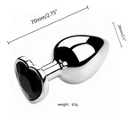 Metall-Analdildo für Frauen, Männer, Paare, Butt Plug, Arsch-Spielzeug, Erwachsenenspiel, Masturbator, Anal S/M/L, Diamant-Sexspielzeug für Erwachsenenprodukte