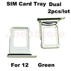 2 Stück SIM-Karten-Fachschlitz für iPhone 12 13 Dual-SIM-Karten-Adapter-Chip-Halter Ersatzteile