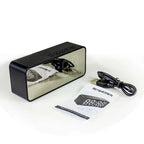 Radiowecker FM Bluetooth Lautsprecher Tragbarer Subwoofer Caixa De Som Sound Box Musik Drahtlose Mini Tieftöner Bocina Lampensäule