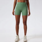 Hearuisavy Damen Yoga Shorts Sommer Soft Buttock Lift Gym Leggings High Waist Sport Shorts Damen Running Workout Shorts Female