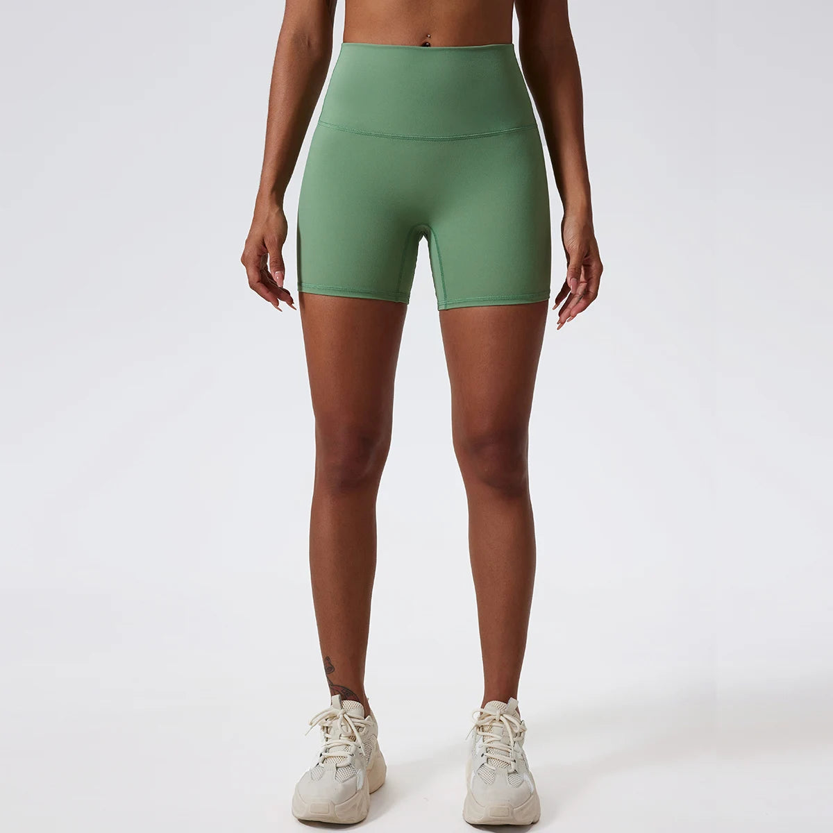 Hearuisavy Damen Yoga Shorts Sommer Soft Buttock Lift Gym Leggings High Waist Sport Shorts Damen Running Workout Shorts Female