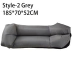Outdoor tragbares aufblasbares Sofa Strand Faules Luftsofa Faltbarer Schlafsack Oxford-Stoff Campingmöbel 190x70cm
