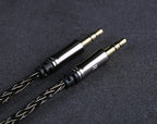 OPENHEART 16-adriges Kopfhörerkabel 1 zu 2 Klinken dual 3.5/2.5/4.4mm/XLR symmetrisches Kabel für HIFIMAN DENON Ersatzkabel 2m 3m