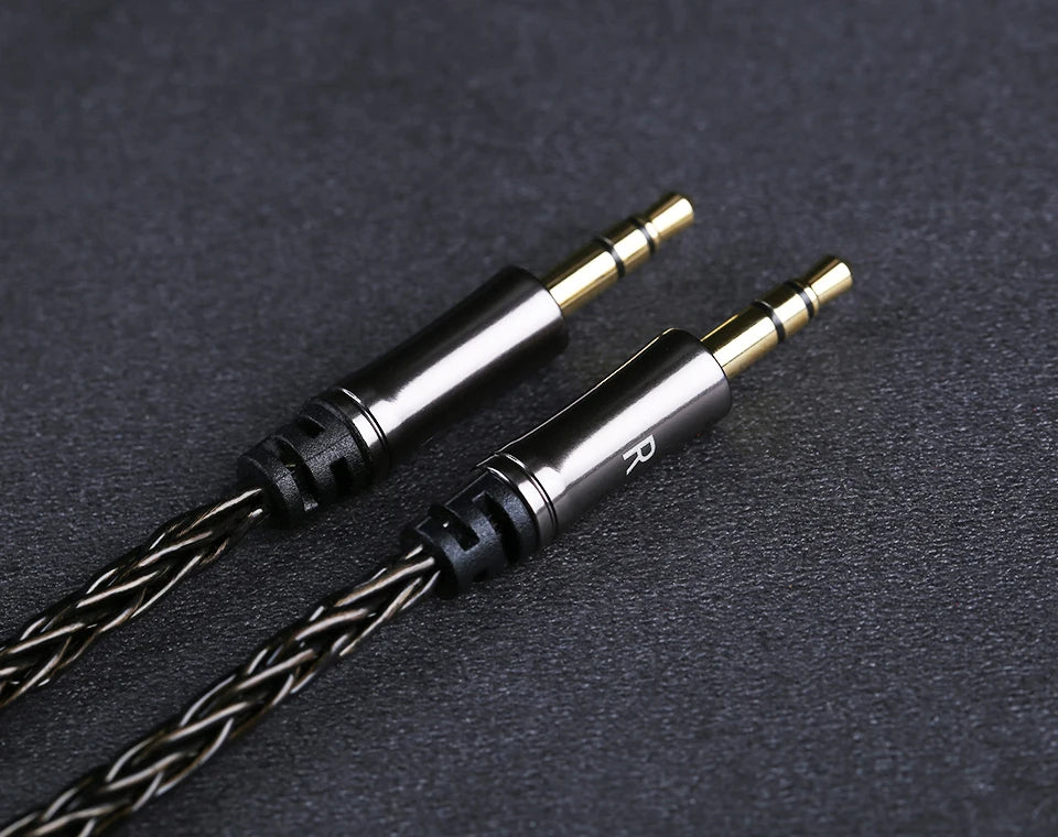 OPENHEART 16-adriges Kopfhörerkabel 1 zu 2 Klinken dual 3.5/2.5/4.4mm/XLR symmetrisches Kabel für HIFIMAN DENON Ersatzkabel 2m 3m