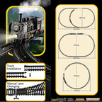 Kinder Retro Elektro-Dampfzug Schienenspielzeug Klassische Eisenbahn Güterzug Hochgeschwindigkeitsstrecken Zugmodell Jungen Spielzeug Weihnachtsgeschenk