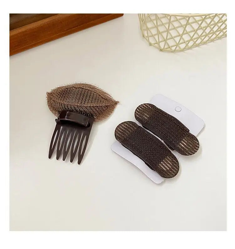 Haarkissen unsichtbar flauschig Puff Haarpad Schwamm Clip Dutt Bump It Up Volumen Haaransatz Damen Mädchen Styling Zubehör