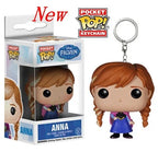 Neue FUNKO Schlüsselanhänger Disney Dämonin Prinzessin Bella Arielle Alice Anna Elsa Bell Jack Sally Stitch Actionfigur Spielzeug Ornamente