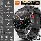 2026 Neue T-Rex 3 Ultra 1100mAh Smartwatch 5ATM Wasserdicht Outdoor Sport GPS Track Herzfrequenz Kompass Bluetooth Anruf Smartwatch