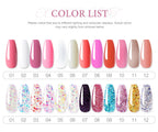 LIMEGIRL Nagelkunst-Set Poly-Nagelgel-Verlängerungs-Soak-Off-Gel-Set Nagelkunst-Acrylgel-Lack-Set für Anfänger Halbpermanentes Gel So