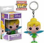 Neue FUNKO Schlüsselanhänger Disney Dämonin Prinzessin Bella Arielle Alice Anna Elsa Bell Jack Sally Stitch Actionfigur Spielzeug Ornamente
