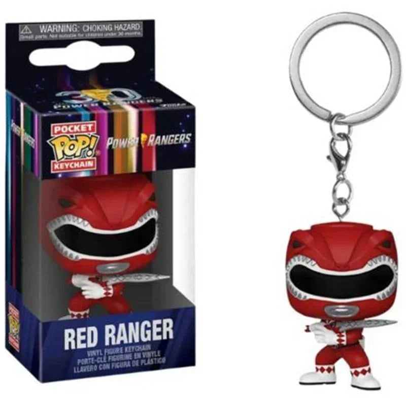 2026 Funko Schlüsselanhänger Ranger Rot Blau Pink Minion Kevin Otto Stuart Spider Spot Vash Ahsoka Inuyasha Homer Sam Sally Figuren Spielzeug