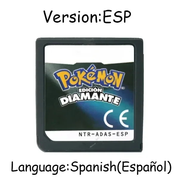Pokemon Serie DS Spielmodul Videospielkonsole Karte HeartGold SoulSilver Diamond Platinum Pearl Mehrsprachig für NDS 3DS