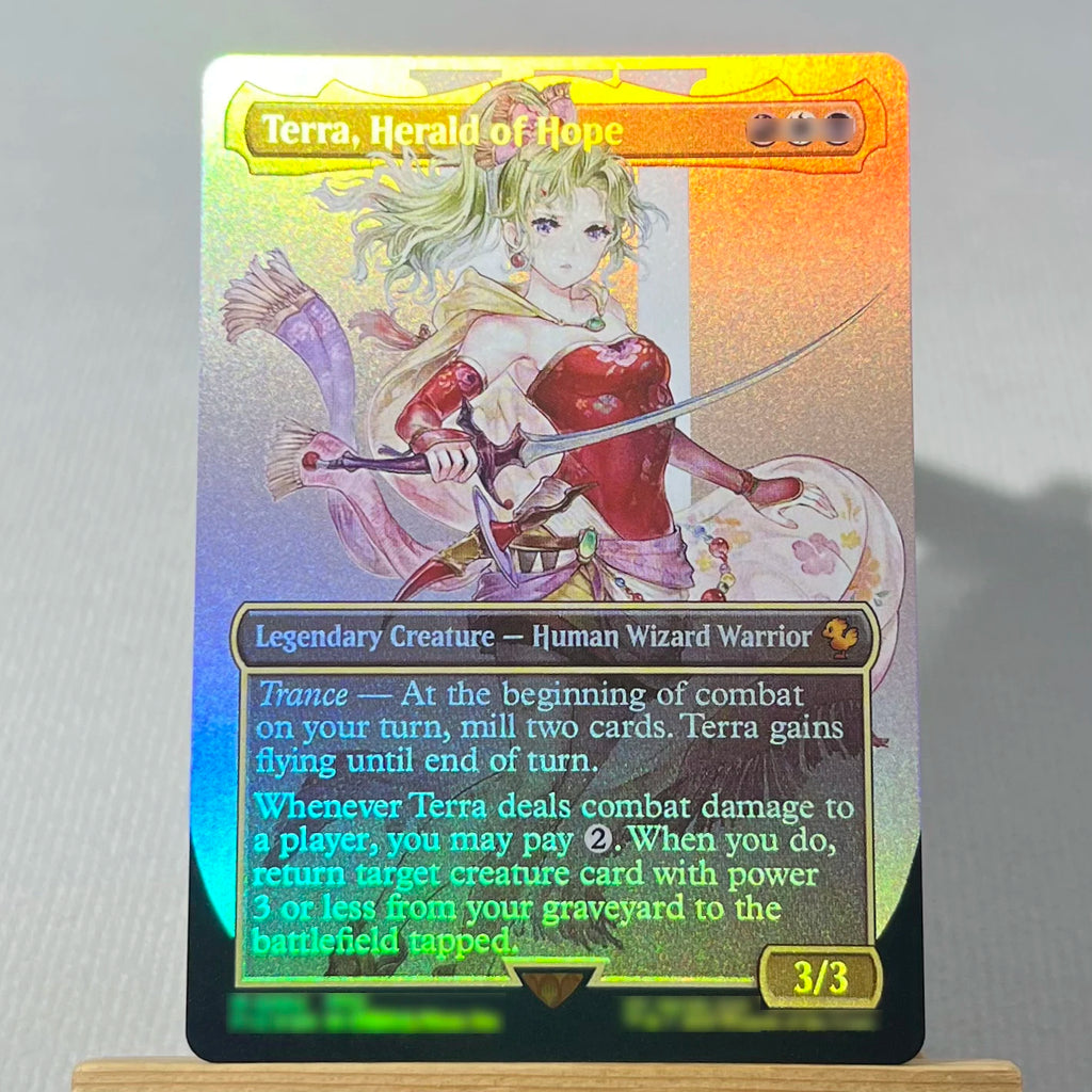 FCA FIN FIC PIP LTR FOIL4-002 magische Karten Antiker Kupferdrache Tcg Proxy Reisender Chocobo Celes, Runenritter Gathering