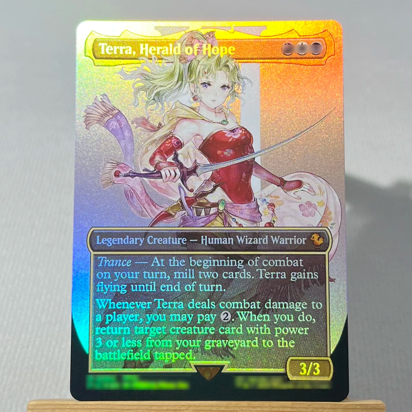 FCA FIN FIC PIP LTR FOIL4-002 magische Karten Antiker Kupferdrache Tcg Proxy Reisender Chocobo Celes, Runenritter Gathering