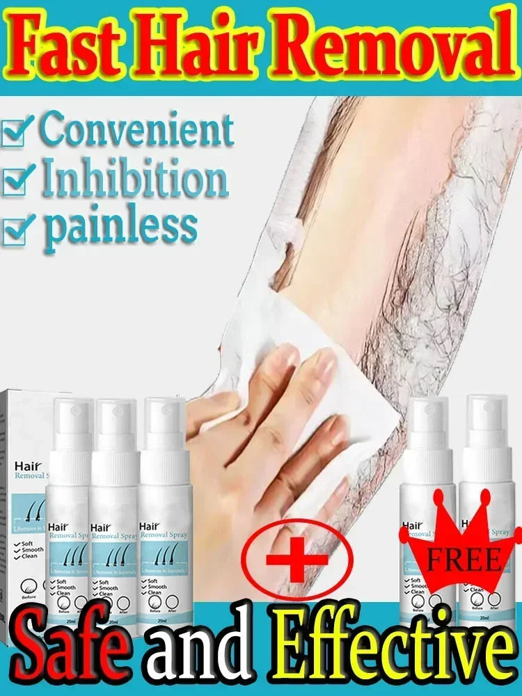 Dauerhaftes Haarentfernungsspray: löst Haare sofort, mühelos aufzusprühen, sanft zur Haut, schmerzfrei, lang anhaltende Ergebnisse