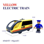Elektrische Zuglokomotive Magnetisches Auto Druckguss-Modell Steckplatz passend für alle Marken Holzzugschienenbahn für Kinder Spielzeug W02