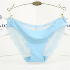 Damen Spitzenhöschen Sexy Transparenter Slip Niedriger Bund Baumwollzwickel Slips Übergröße Damenunterwäsche Dessous Neu Heißer Verkauf