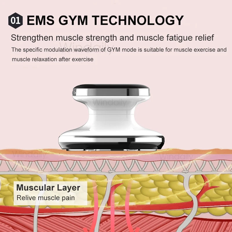 EMS & RF Radio Frequency Body Slimming Machine Fat Burner Slim Shaping Device LED Light Therapy Lose Weight Cellulite Massager Secondary image