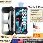 8849 Tank 2 PRO Projektor Robustes Smartphone Android 2.4K 24GB 512GB 100MP Kamera 23800mAh 120W Dual-SIM OTG-Telefon