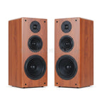 Hochleistungs-Passivlautsprecher, 8 Zoll, Standlautsprecher, 3-Wege-Heim-Audiosystem, 90 dB Empfindlichkeit, Hifi-Holzlautsprecher, ein Paar