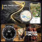 2026 Neue T-Rex3 Pro 1100mAh Akku Smartwatch GPS-Route 5ATM Wasserdicht Sport Lauf-Tracker Outdoor Kompass Militär-Smartwatch