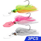 Spinner Bait 7g/9g/12g/14g/21g Angelköder Kit Set Pesca Chatter Weedless Metallblatt Gummifischkopf Haken Draht Spinnerbait